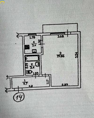 32.3 кв. м., Шевченковский, 