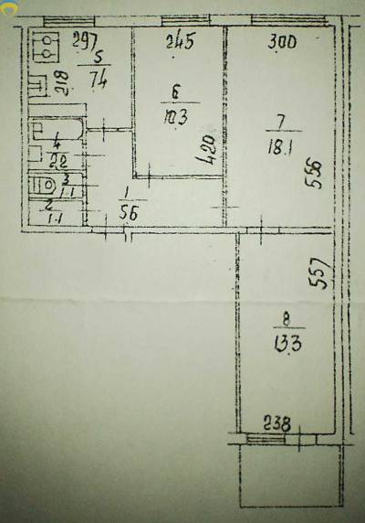 61.5 кв. м., Деснянский, 