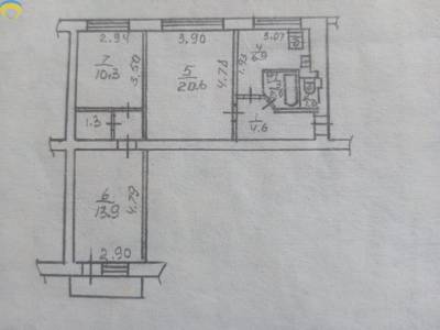 61.5 кв. м., Святошинский, 