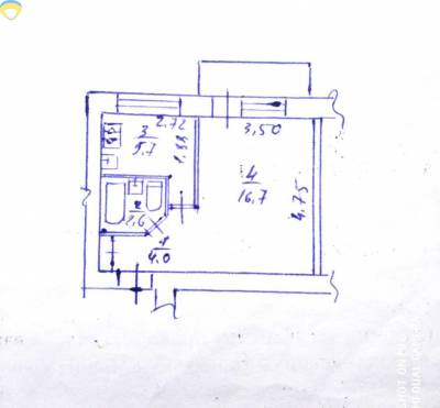 30.3 кв. м., Днепровский, 