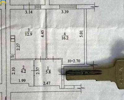 1-комн., 41.3 кв. м., Индустриальный (Орджоникидзевский), 