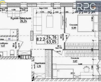 2-комн., 64 кв. м., Печерський, 