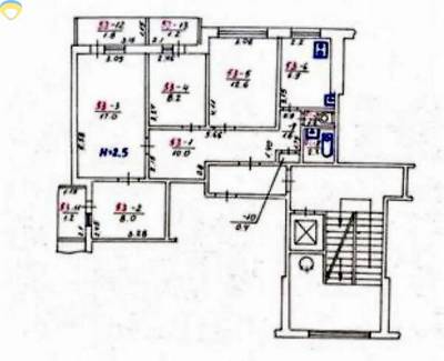 4-комн., 72 кв. м., Франківський, 