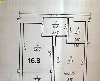 1-комн., 40 кв. м., Шевченківський, 