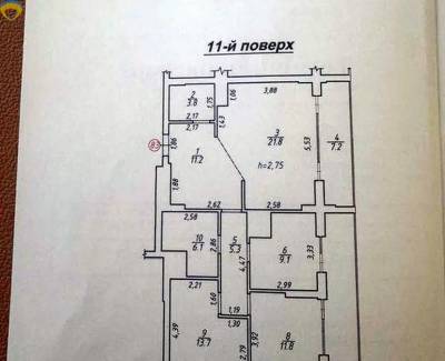 3-комн., 95.7 кв. м., 