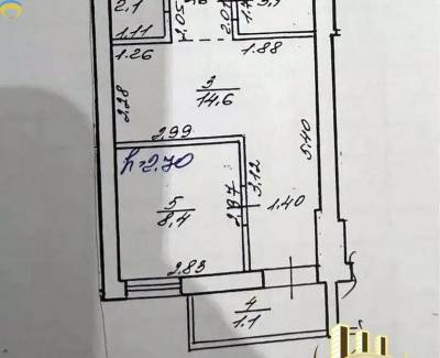 1-комн., 32 кв. м., Сихівський, 