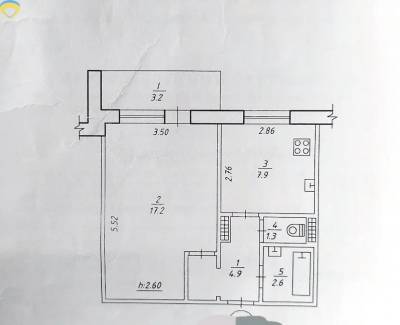 1-комн., 35 кв. м., Заречный, 