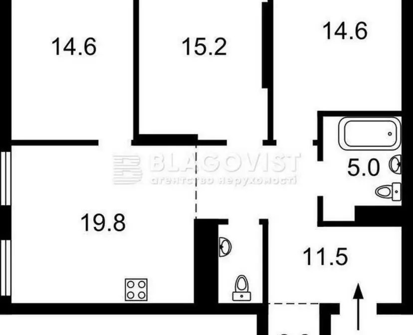 3-комн., 85 кв. м., Сирець, Подільський, Київ