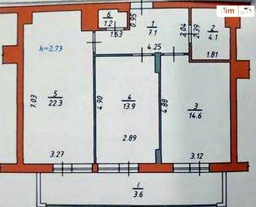 2-комн., 67 кв. м., Шевченківський, 