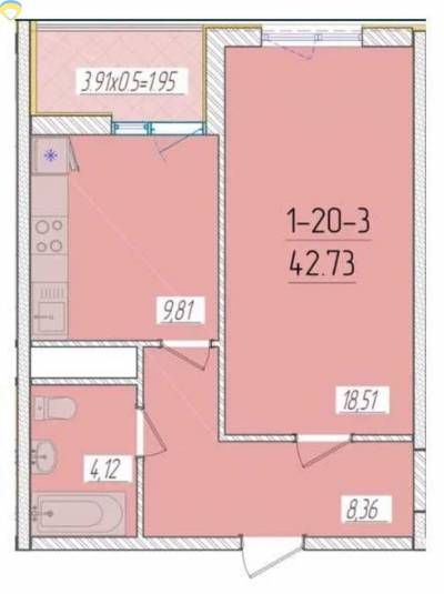 1-комн., 42 кв. м., Краснова, Фонтан, Хаджибейский (Малиновский), Одесса
