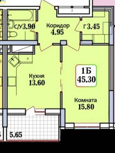 1-комн., 45 кв. м., Героїв Крут (Валентини Терешкової), Черемушки, Хаджибейський (Малиновський), Одеса