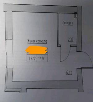 1-комн., 17.76 кв. м., Південна, Авангард, Одеський (Овідіопольський), 