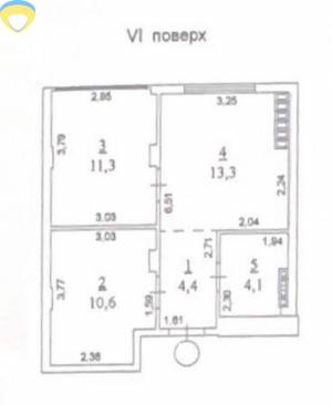 1-комн., 44 кв. м., Марсельська, Крижанівка, Одеський (Лиманський, Комінтернівський), 