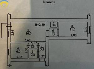 2-комн., 43 кв. м., Новосельского, Центр, Приморский, Одесса