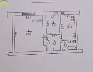 2-комн., 57 кв. м., Центральная, Фонтанка, Одеський (Лиманский, Коминтерновский), 