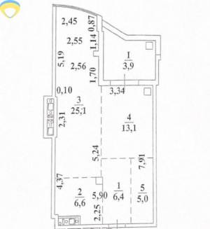 1-комн., 60 кв. м., Фонтанська дорога, Фонтан, Київський, Одеса