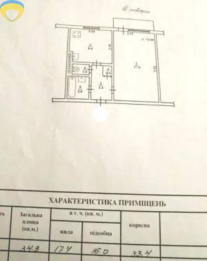 1-комн., 34 кв. м., Генерала Бочарова, Котовского пос, Пересыпский (Суворовский), Одесса