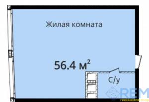 1-комн., 56.4 кв. м., Новоберегова, Аркадія, Приморський, Одеса