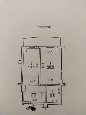 2-комн., 58.8 кв. м., Ванний пров, Фонтан, Приморський, Одеса