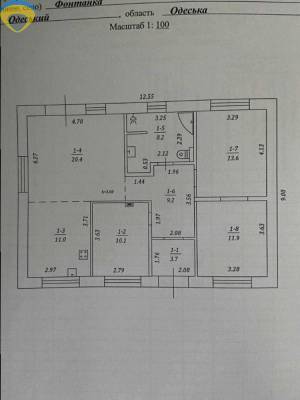 Дом, Фонтанка, 3-комн., 88 кв. м., Піонерська (обл), Одеський (Лиманський, Комінтернівський), 